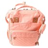Pink Diaper Bag Backpack Multi Compartment Waterproof Large Capacity Travel