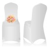 EMART 50 PCS Spandex Chair Cover, White Seat Covers for