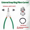 SPEEDWOX Circlip Pliers 9-Inch Snap Ring Pliers External Heavy Duty