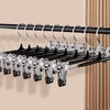 Pants Hangers with Clips 20 Pack Non-Slip Shorts Hangers 12