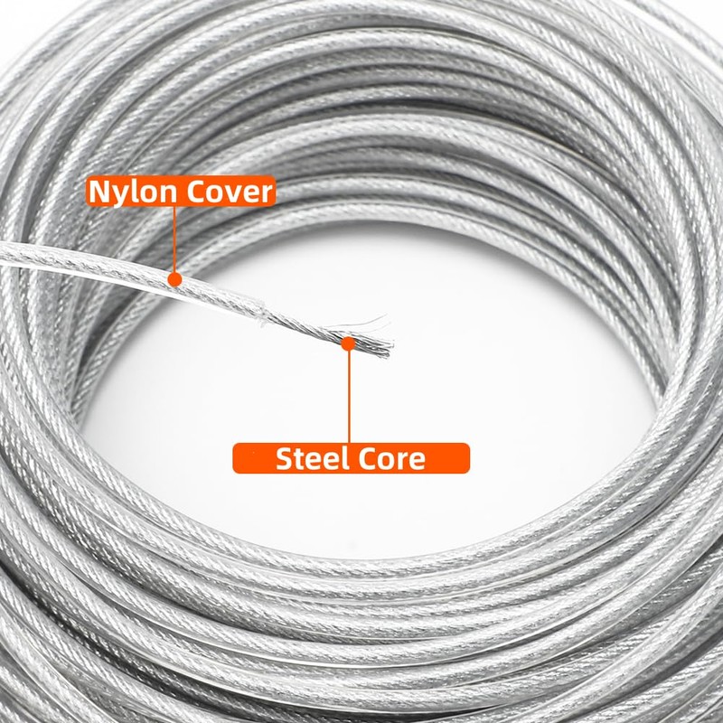 RANJIMA Trimmer Line 2.4 mm x 30 m, Steel Wire