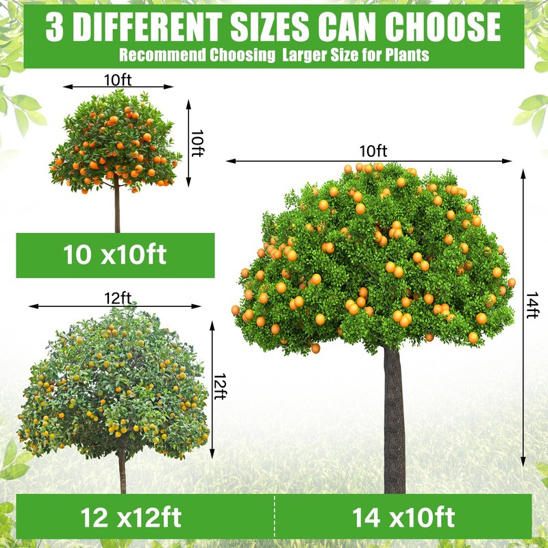 Vincreem 10 x 10 FT Large Fruit Tree Netting Bags