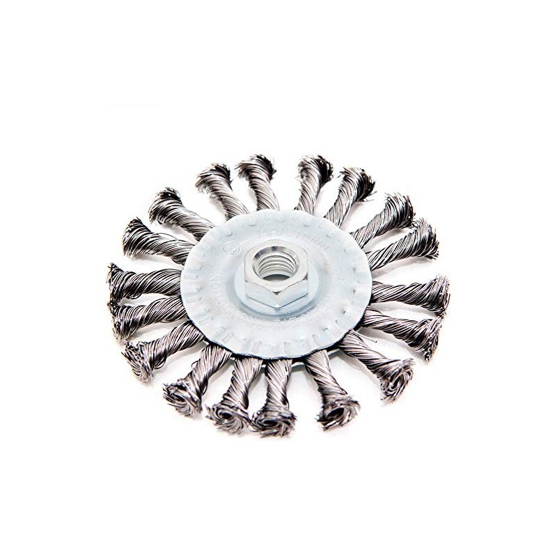 Wire Brush, Diameter 115 mm with M14 thread) Scheibenformige Metal