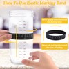 Sourdough Starter Jar Kit, 650ml Sourdough Starter Jar With Thermometer,
