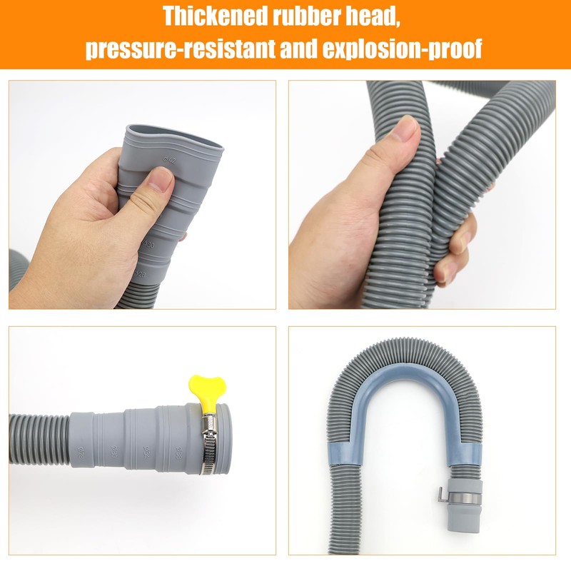 UVVRUR Caravan Waste Hose RV Sewer Hose Set Collapsible Caravan