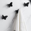 Uposao 6Pcs Stainless Steel Wall Hook, Butterfly Shaped Hooks Bathroom