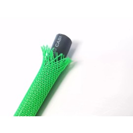 AC/DC WIRE AND SUPPLY PET 10 FT 1/2 NEON Green Expandable Wire Cable Sleeving Sheathing Braided Loom