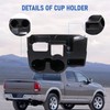 DICMIC Center Console Armrest Add-on Cup Holder for 2003-2012 Dodge
