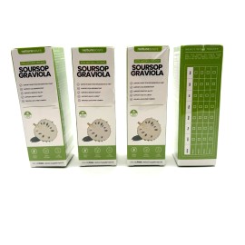 Naturesours Lot of 4 New Sealed Pure Organic Soursop Graviola Extract Liquid Drops 2oz/60ml