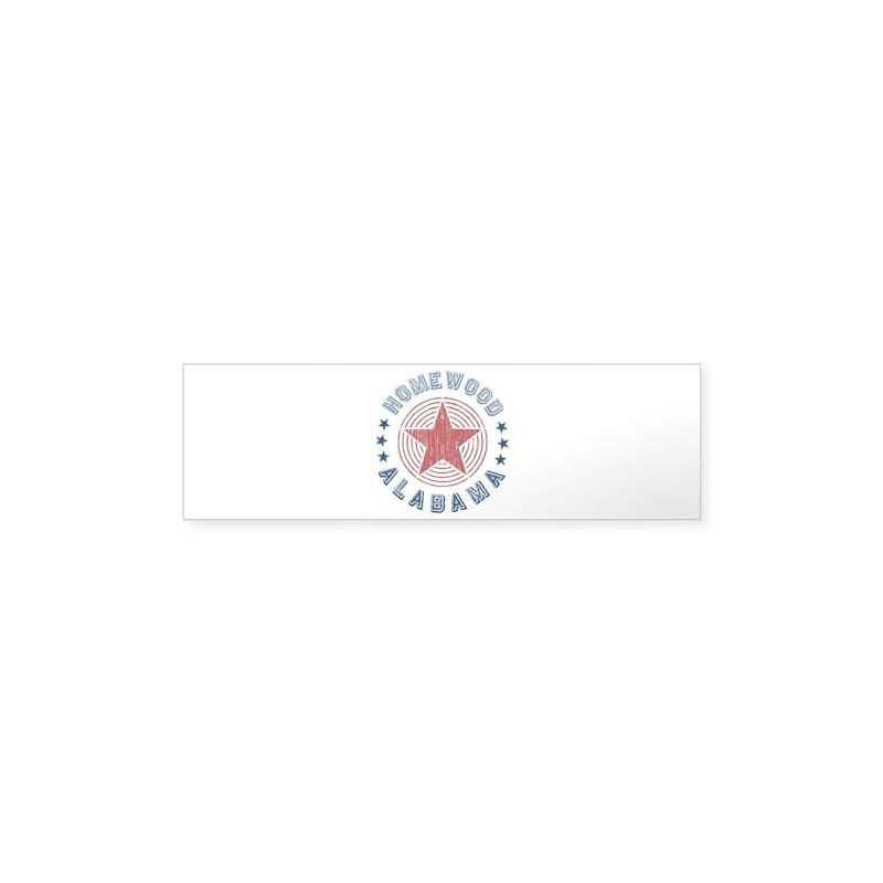 CafePress Homewood Alabama Souvenir 10"x3" Rectangle Vinyl Bumper Sticker Car