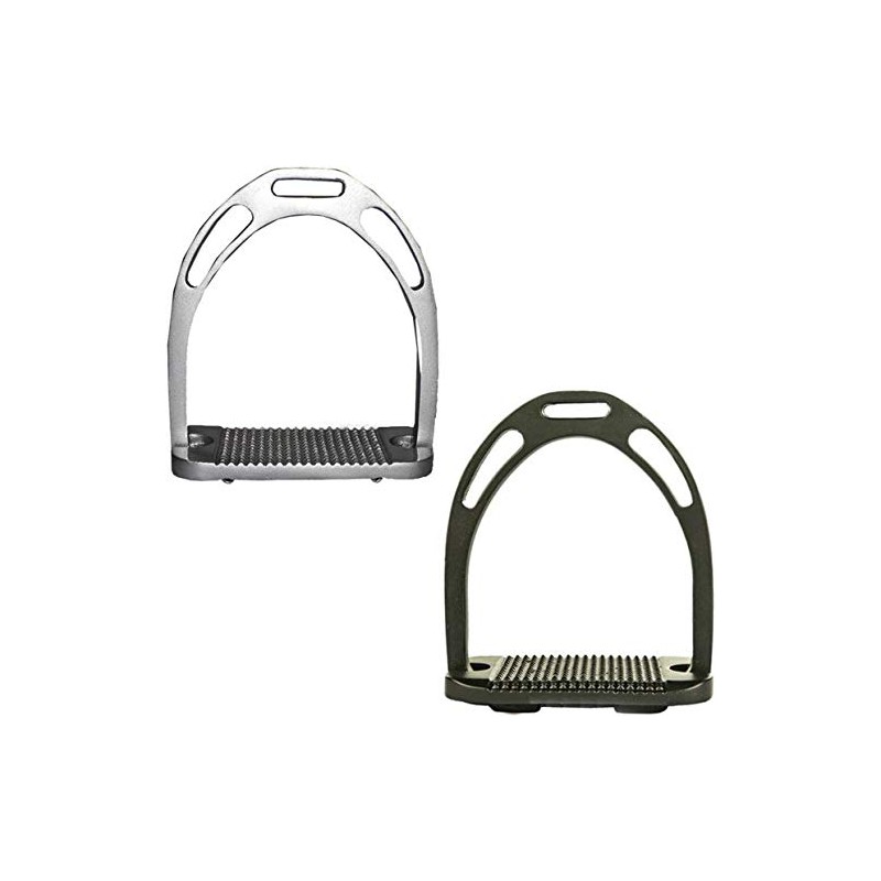 HKM Light Aluminium Stirrups Silver One Size