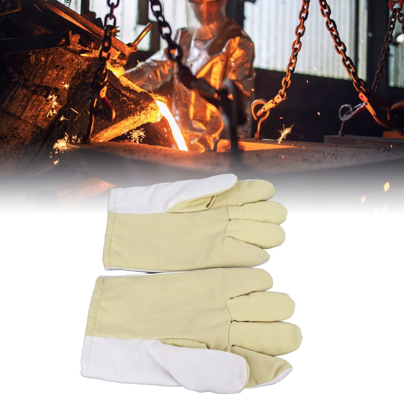 Heat Resistant Gloves 27cm Anti Scald Hard Wearing Thickened Heat