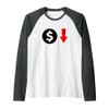 Dollar Devaluation - Economic Truth Awareness Raglan Baseball Tee