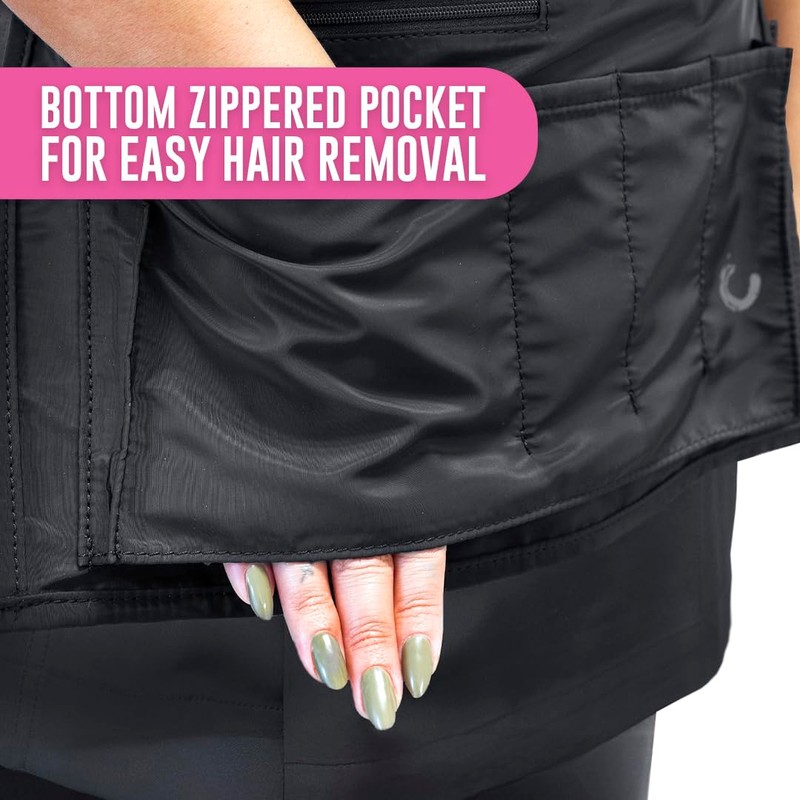 Colortrak Hip Hugger Salon Apron with Interchangeable Black and Leopard