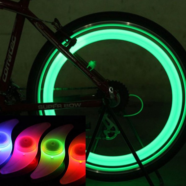 [Dark and avoid] 3 Color Set Bicycle Spokes Wheel LED Light For Night Safety, Easy to Install