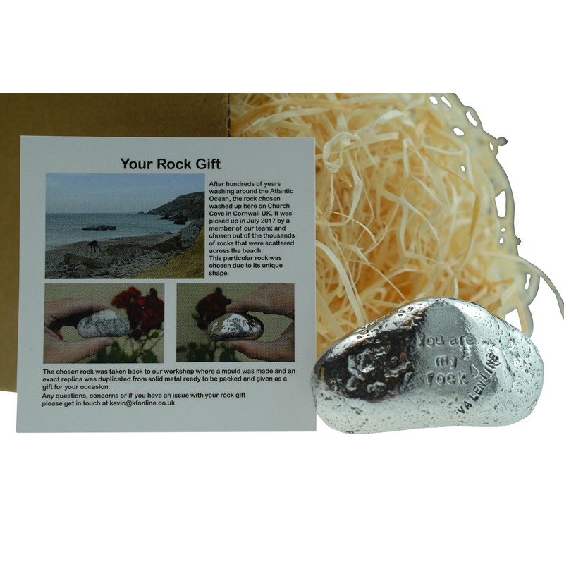 Valentines You Are My Rock Gift Idea - Solid Metal