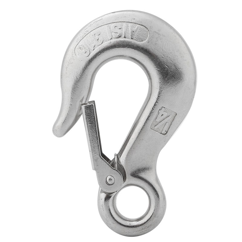 Durable Stainless Steel Clevis Slip Hook with Safety Latch Rowing