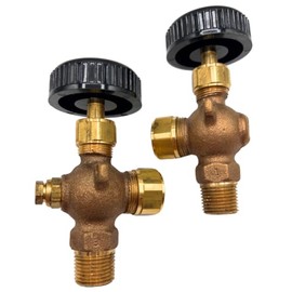 Conbraco 20-251-03 Heavy Bronze Valve Set (Automatic Ball Checks) | Pipe Size: 1/2" OD 5/8" | Conbraco 20-200, 20-250 Heavy Pattern Bronze Water Gauges