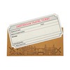 Amsterdam White (with Gold Shimmer effect) Travel Ticket and Envelope