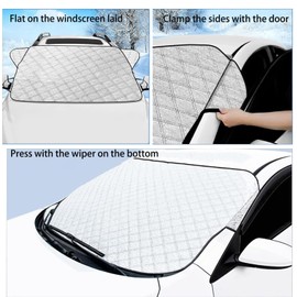 Winter Windscreen Cover, Windscreen Cover, Suto Cover, Winter, Foldable, Frost Protection, Car, Snow, Frost, Sun, Dust for Car, SUV