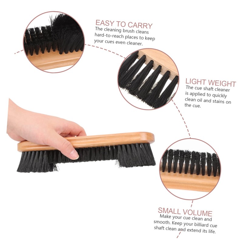 KOMBIUDA 1 Set Professional Billiard Cue Cleaning Kit of Durable