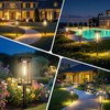 Upgraded Square Solar Pathway Lights Outdoor 8 Pack, IP65 Waterproof,