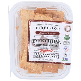 FIREHOOK BAKED CRACKERS Organic Everything Like The Bagel Baked Crackers, 5.5 OZ