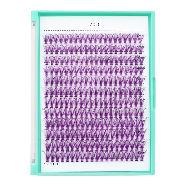 Bodermincer 20D/30D/40D/50D Cluster Large Tray 240pcs D Curl Individual Cluster