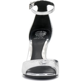 Vince Camuto Women's Aliza Heeled Sandal, Silver, 9
