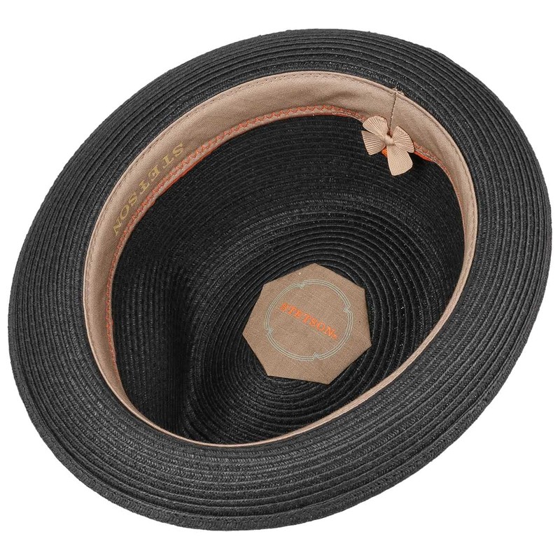 Stetson Dawson Black Player Hat Straw Sun Beach (XXL (62-63