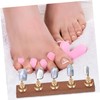 Healeved 1set Nail Holders with Base for Press Nails Practice