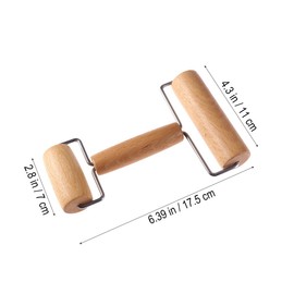 LHKJ Rolling Pin Small Wooden Rolling Pin with Handles, Perfect Baking Accessories for Fondant, Pizza, Cakes