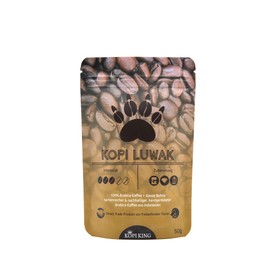 Kopi Luwak 100% Arabica Coffee 50 g (Cat Coffee from Wild Animals) (50 g Bean) Pure Variety Coffee Rare Coffee Direct Trade Made in Germany