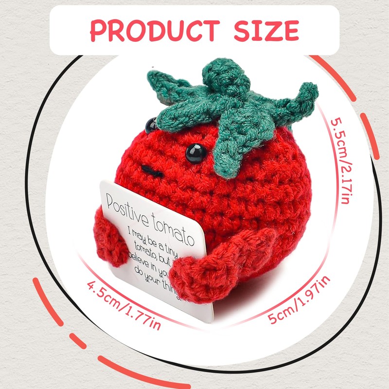 Leogony Positive Tomato Affirmation Gifts for Men Women, Good Luck
