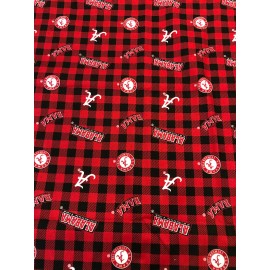 ALABAMA CRIMSON TIDE Cotton Fabric 1/4 Yard - Great for Masks or Quilts