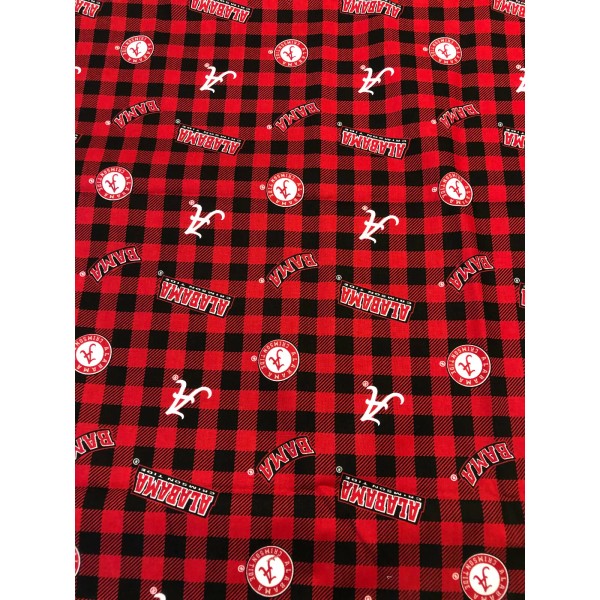ALABAMA CRIMSON TIDE Cotton Fabric 1/4 Yard - Great for