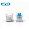 Dmopipp Keyboard Switches, 12PCS Blue Keyboard Clicker Replacement 3 PIN