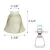 Aspen Creative 23108-4 Transitional Style Replacement Alabaster Glass Shade with