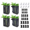 Taicols 4 Pack Aquarium Plant Holder with Hooks and Suction