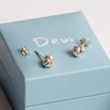 Dew Sterling Silver Small Knot Stud Earrings