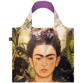 LOQI FK.SP.R FRIDA KAHLO Self Portrait with Hummingbird Recycled Bag, Yellow