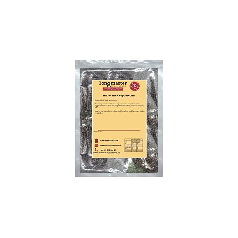 Whole Black Peppercorns - 100g