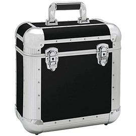 Reloop 60 Record Case Black - Classic Record Case, Extremely Robust Construction, Removable Top, Foam Padding