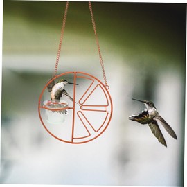 Levemolo Practical Glass Bird Feeder Cup Craftsmanship for Balcony or Compact Gardens Bird Feeder Supply