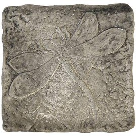 BestNest Set of 2 Athens Dragonfly Stepping Stones, Pre Aged