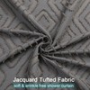 Chyhomenyc Diamo Grey Shower Curtains for Bathroom, Soft Lightweight Jacquard