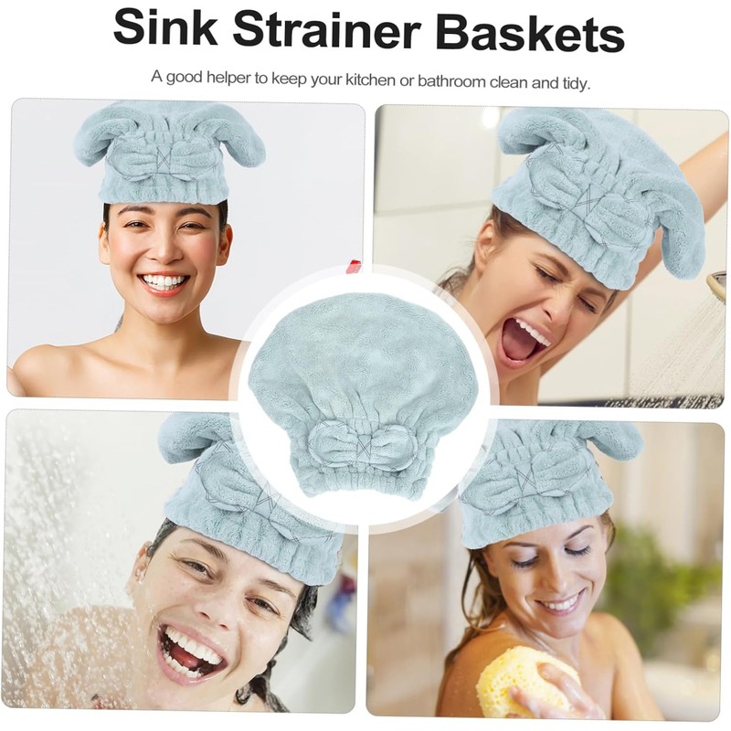 Housoutil Gorro De Secado Doméstico Toalla Cabello Microfibra Duradero y