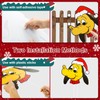 Christmas Fence Peekerr, Funny Christmas Fence Yard Signs with Thief