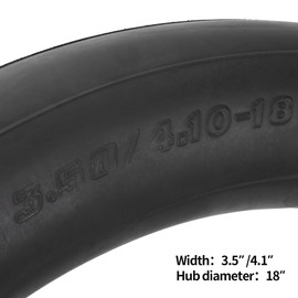 WATODAY 4.00/4.10-18 3.50-18 Inner Tube with TR4 Straight Valve Stem for 4.00-18 3.50-18 (100/100-18 120/80-18 120/90) Motorcycle Motorbike Pit Dirt Bike Trail Bike, 2Pcs