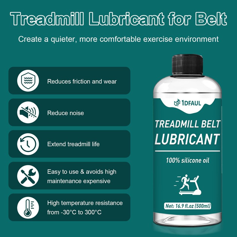 1DFAUL 500ml Treadmill Oil Belt Lubricant, Silicone Treadmill Lubricant for